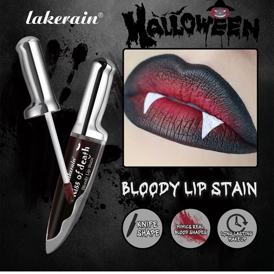 Long-Lasting Waterproof Matte Bloody Lip Stain for Halloween Makeup - 7