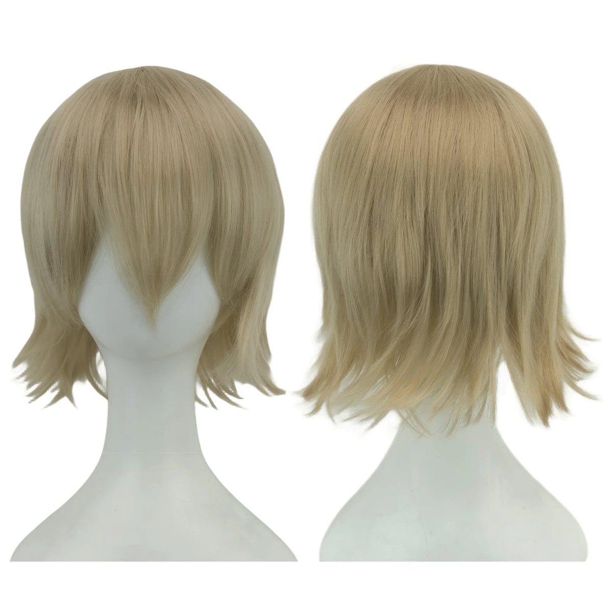 Short Bob Cosplay Wig with Bangs for Costume Parties and Daily Wear
