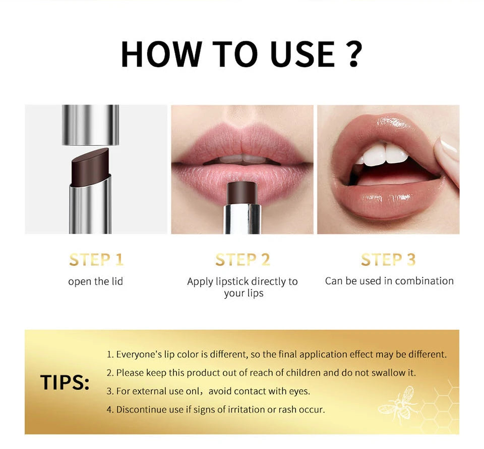 Long-Lasting Moisturizing Lipstick and Natural Lip Plumping Balm