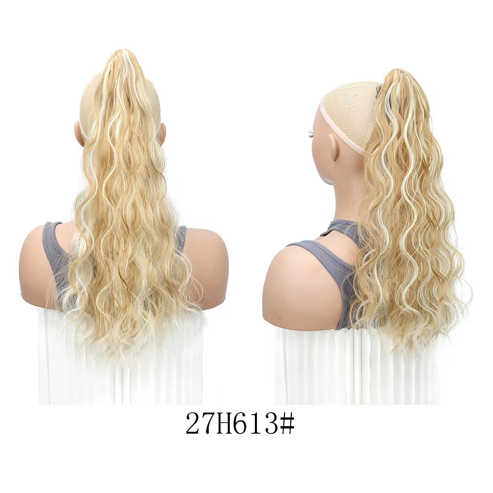 20-Inch Long Curly Claw Clip Ponytail Hair Extension - 14