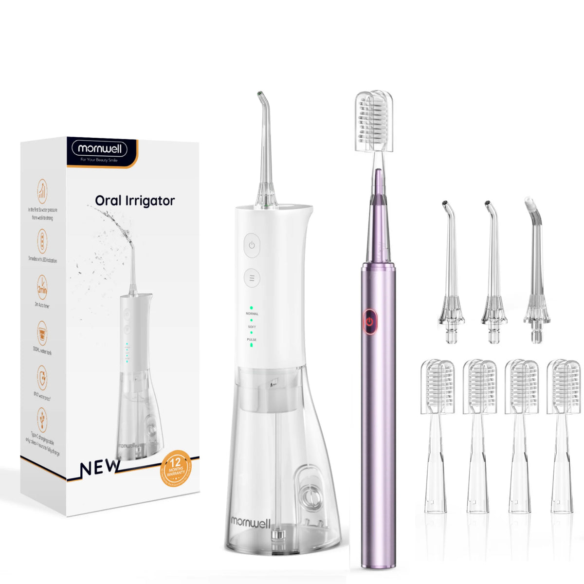 Portable Water Flosser and Electric Toothbrush Dental Hygiene Kit