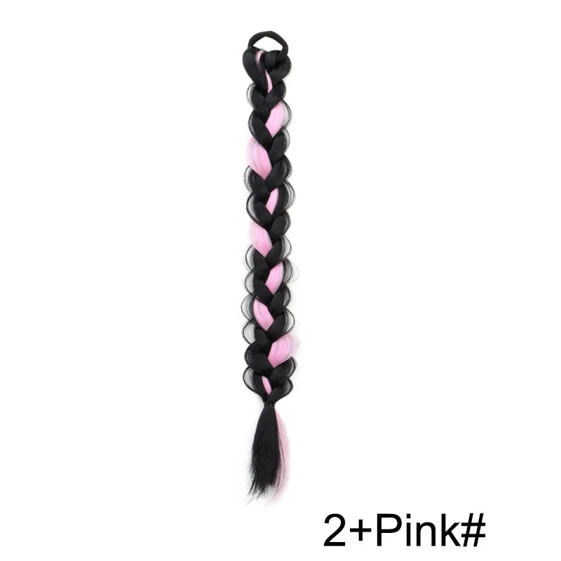 18-Inch Braided Ponytail Hair Extension for Stylish Looks