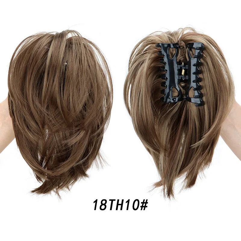 Messy Bun Claw Clip Hair Extension for Quick and Natural Updo Hairstyles