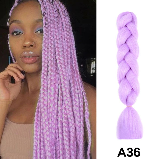 24-Inch Jumbo Synthetic Braiding Hair Extensions - 17