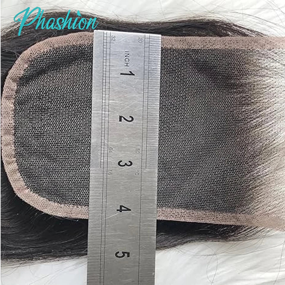4x6 Straight Human Hair Lace Closure for Natural Parting