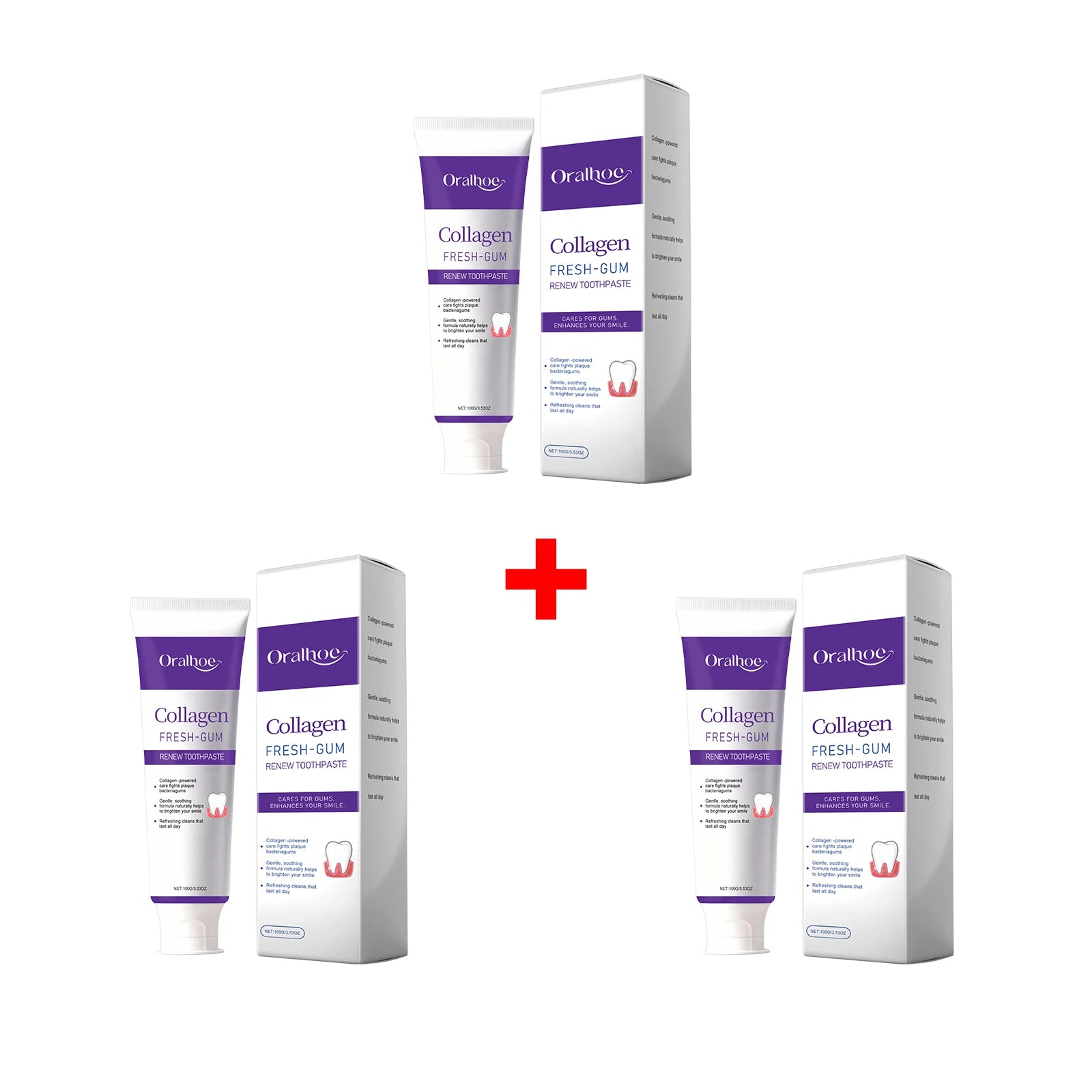 Collagen Whitening Toothpaste for Deep Cleaning and Fresh Breath - 19