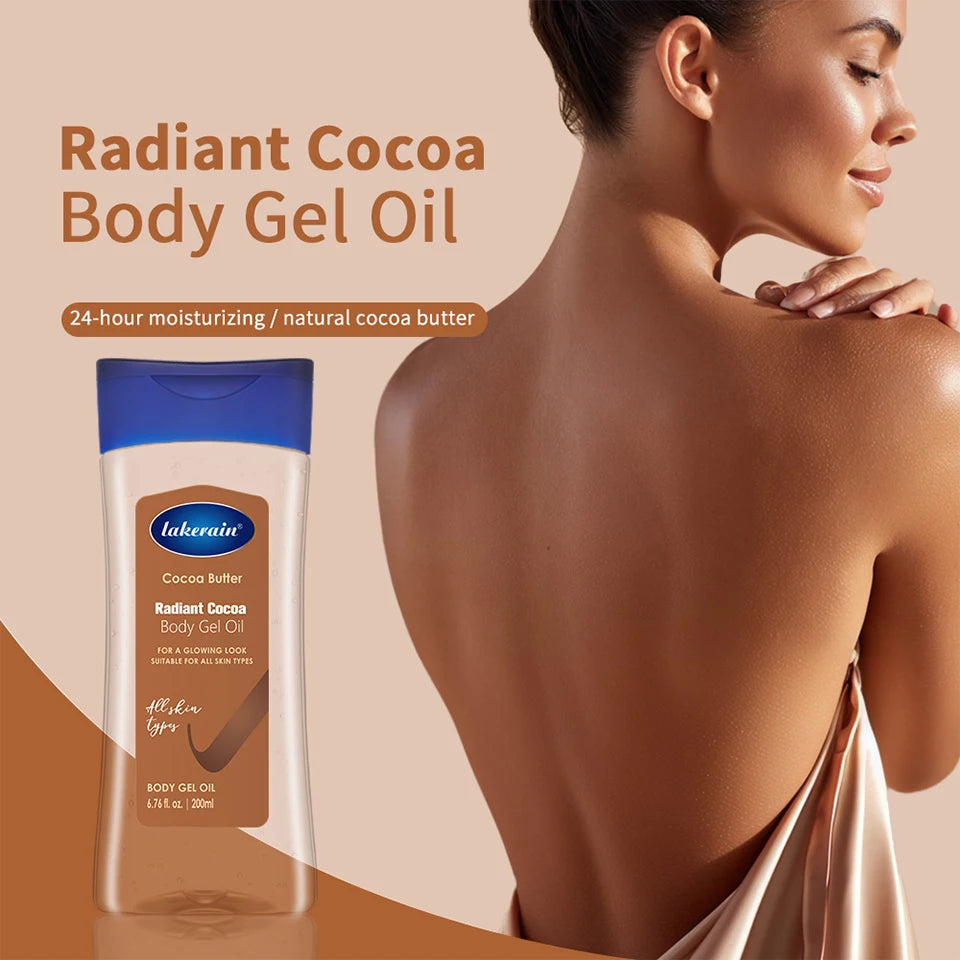 Radiant Cocoa Butter Body Gel Oil for Deep Hydration and Glowing Skin - 8