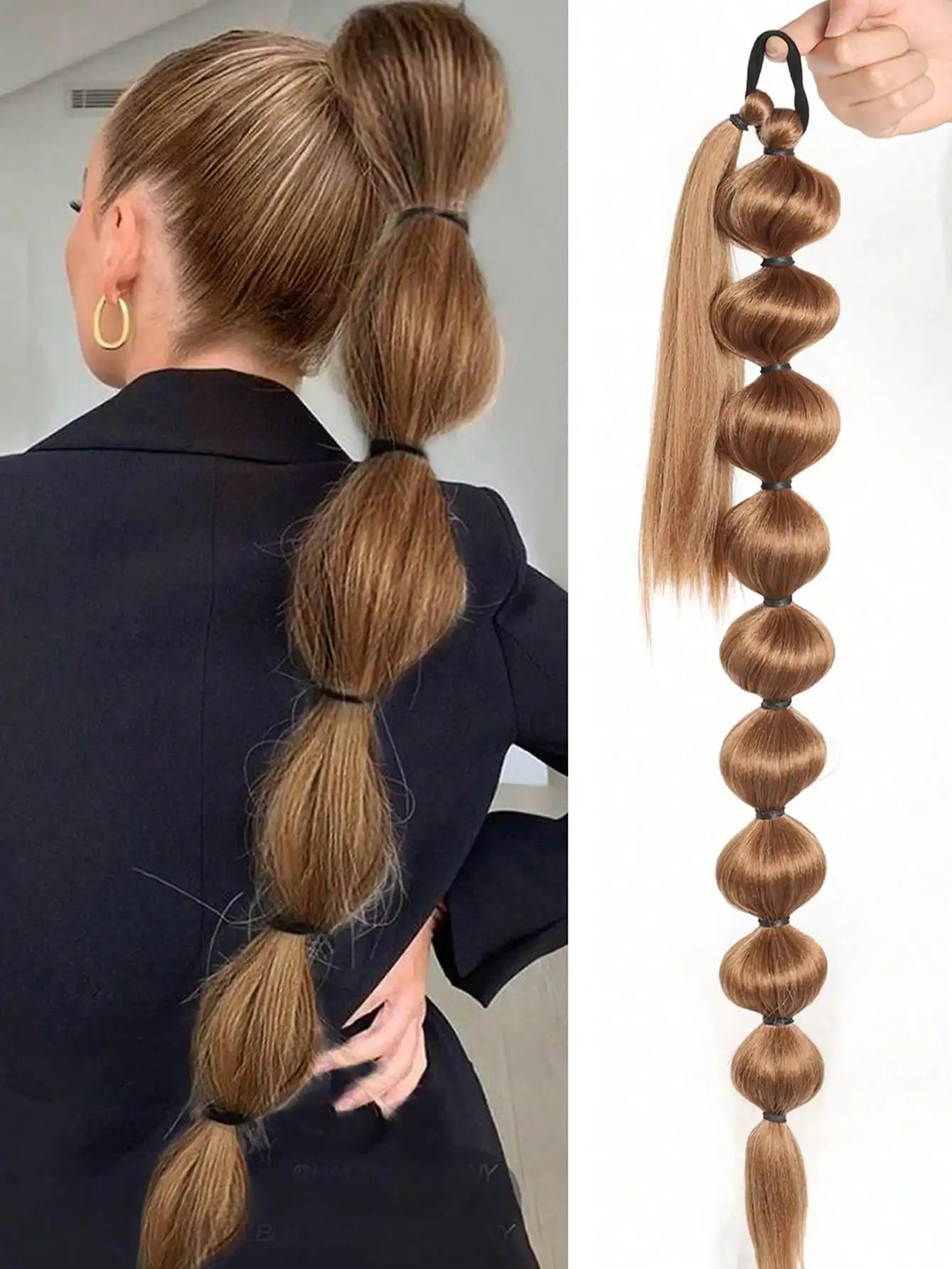 Synthetic Bubble Ponytail Hair Extension for Instant Volume - 16