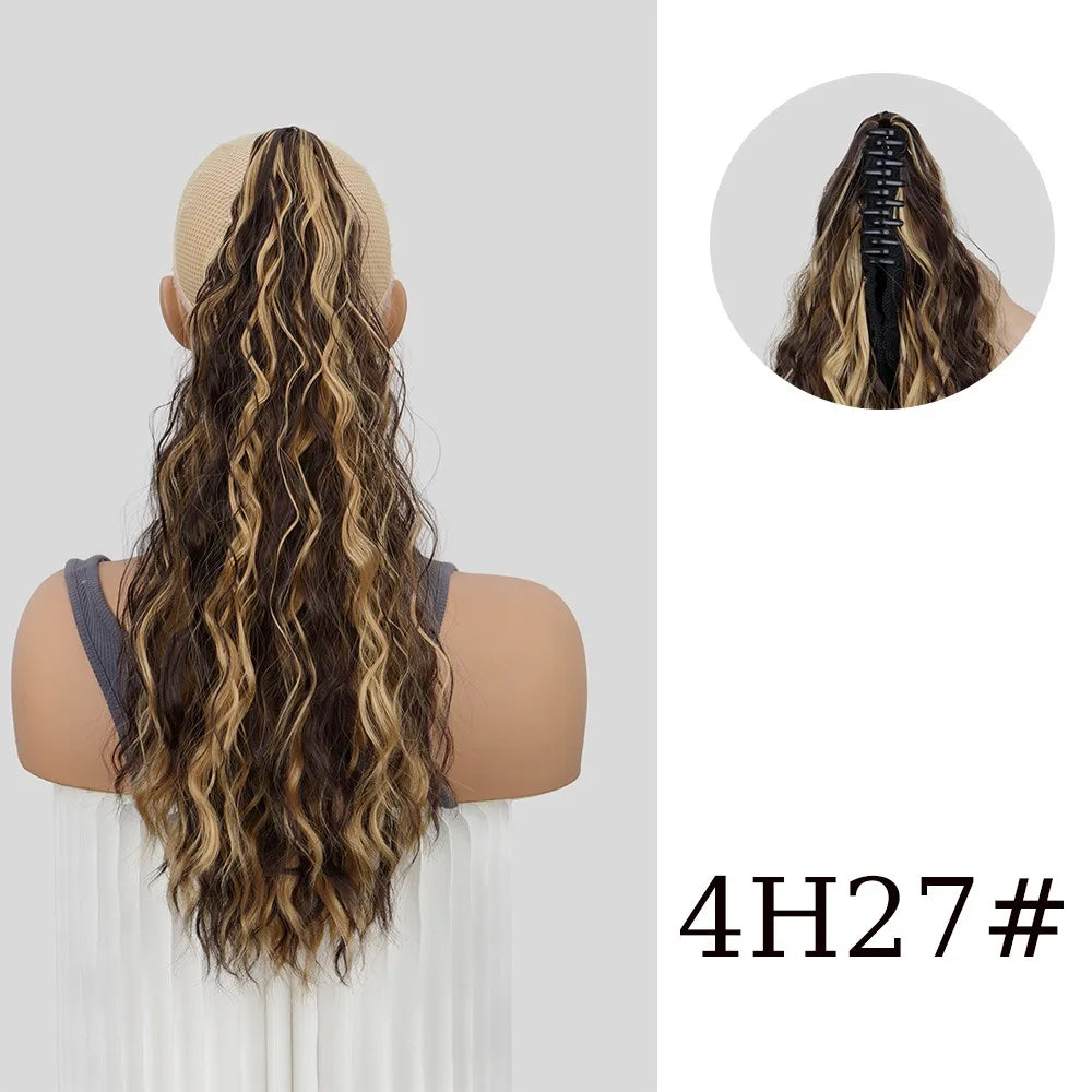 20-Inch Curly Claw Clip Ponytail Hair Extension - 7