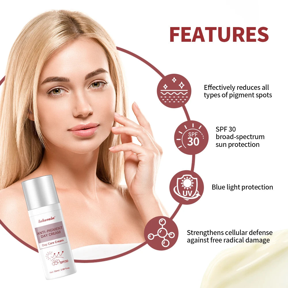 Anti-Pigment SPF 30 Day Moisturizing Cream for Daily Face Protection - 2