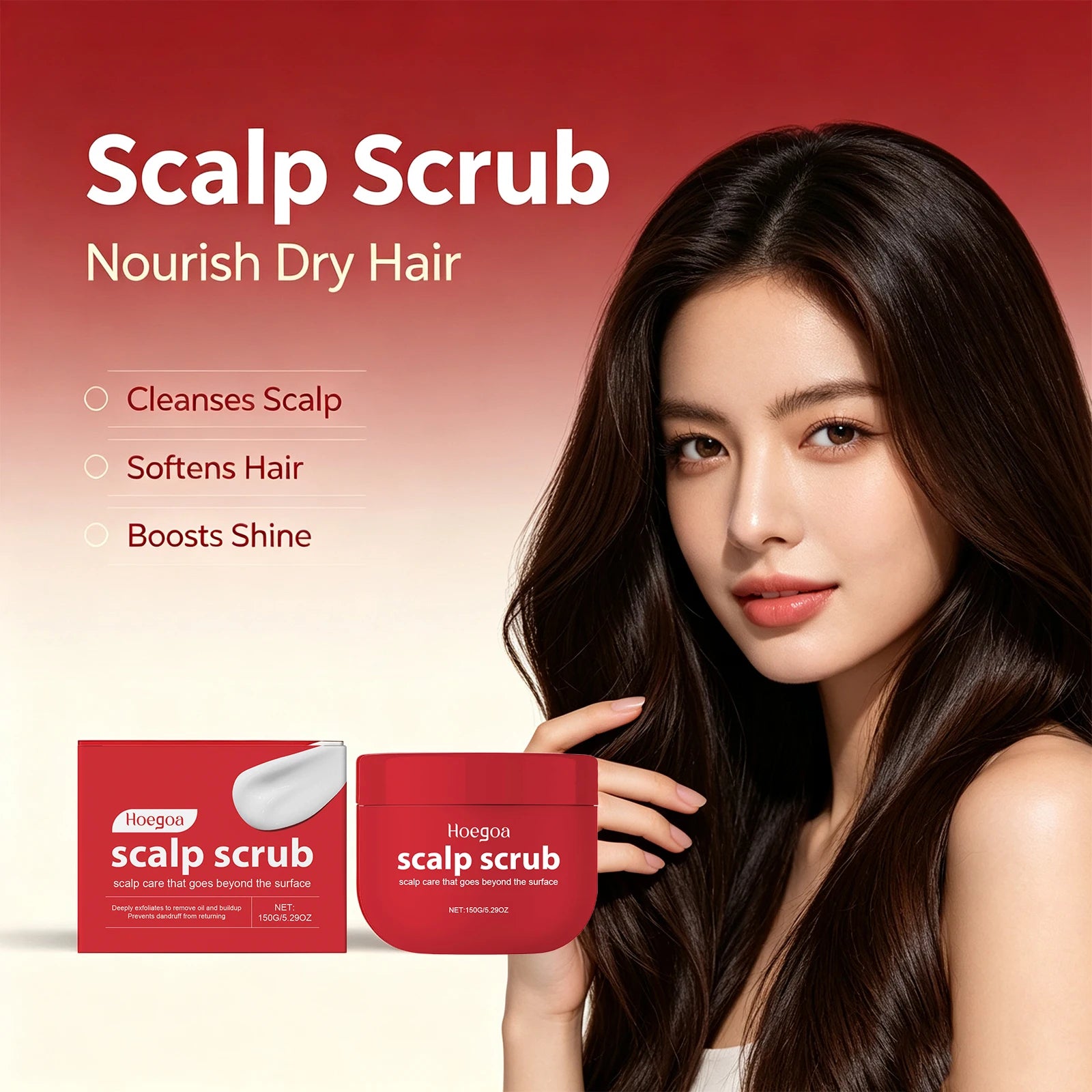 Deep Cleansing Scalp Exfoliator for Dandruff Relief and Oil Control - 1