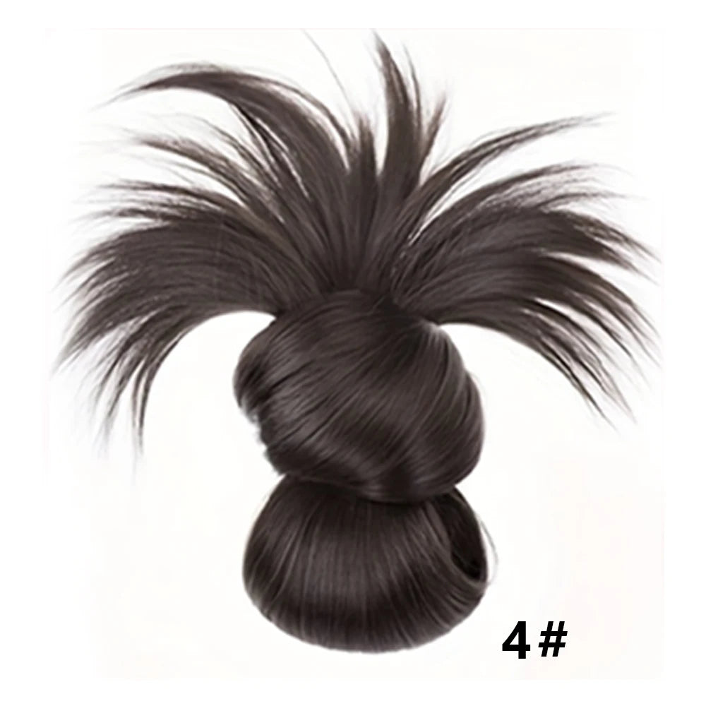 Fluffy Claw Clip Messy Bun Hair Extension for Daily Style