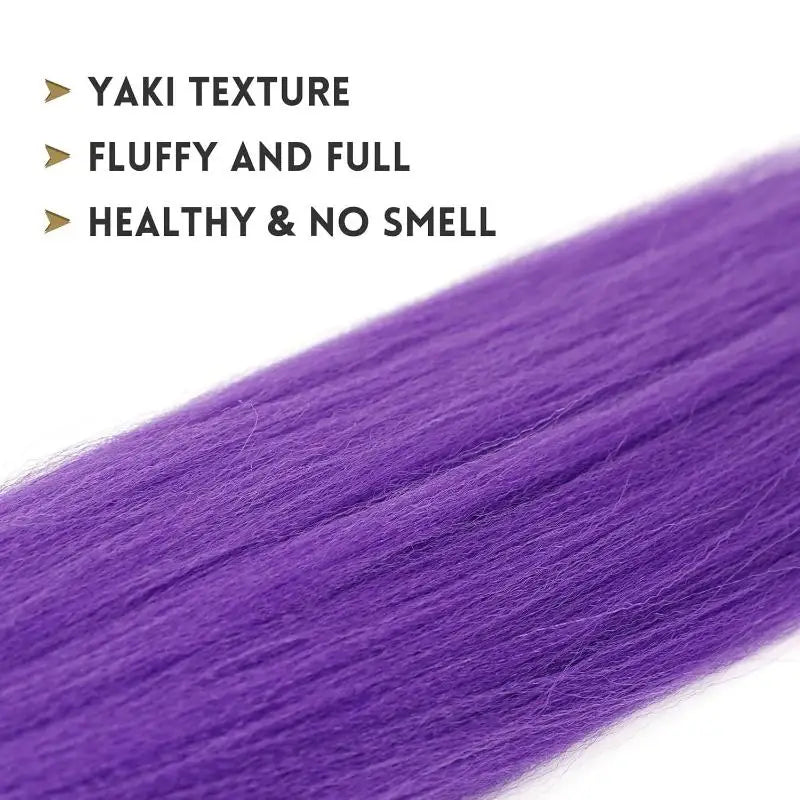 26-Inch Long Purple Braided Cosplay Ponytail Extension