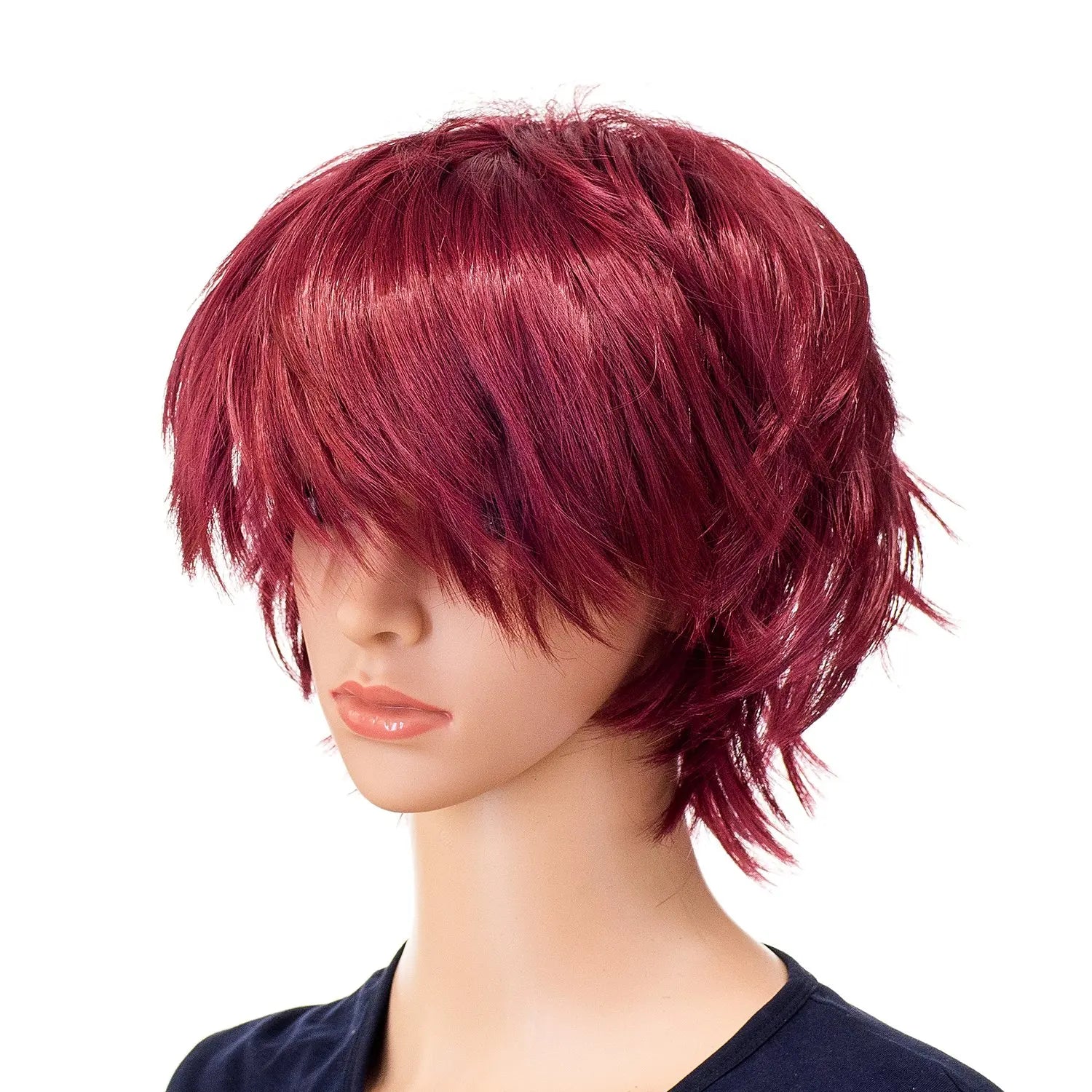 Short Spiky Layered Anime Cosplay Wig for Men and Women - 2