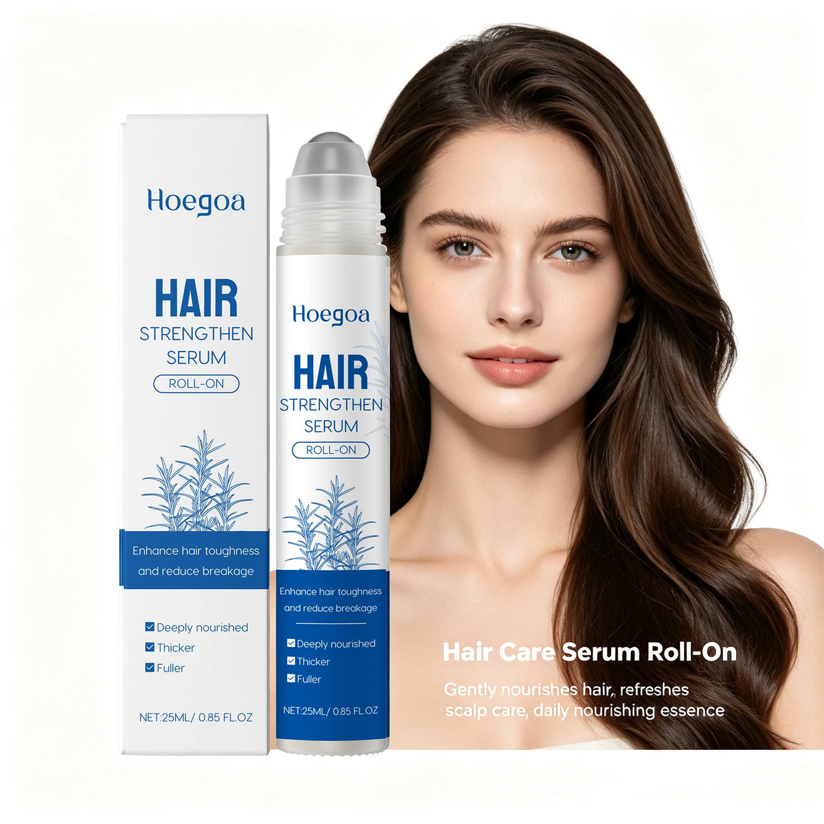 Rosemary Hair Growth Serum Roller for Thinning Hair and Scalp Nourishment