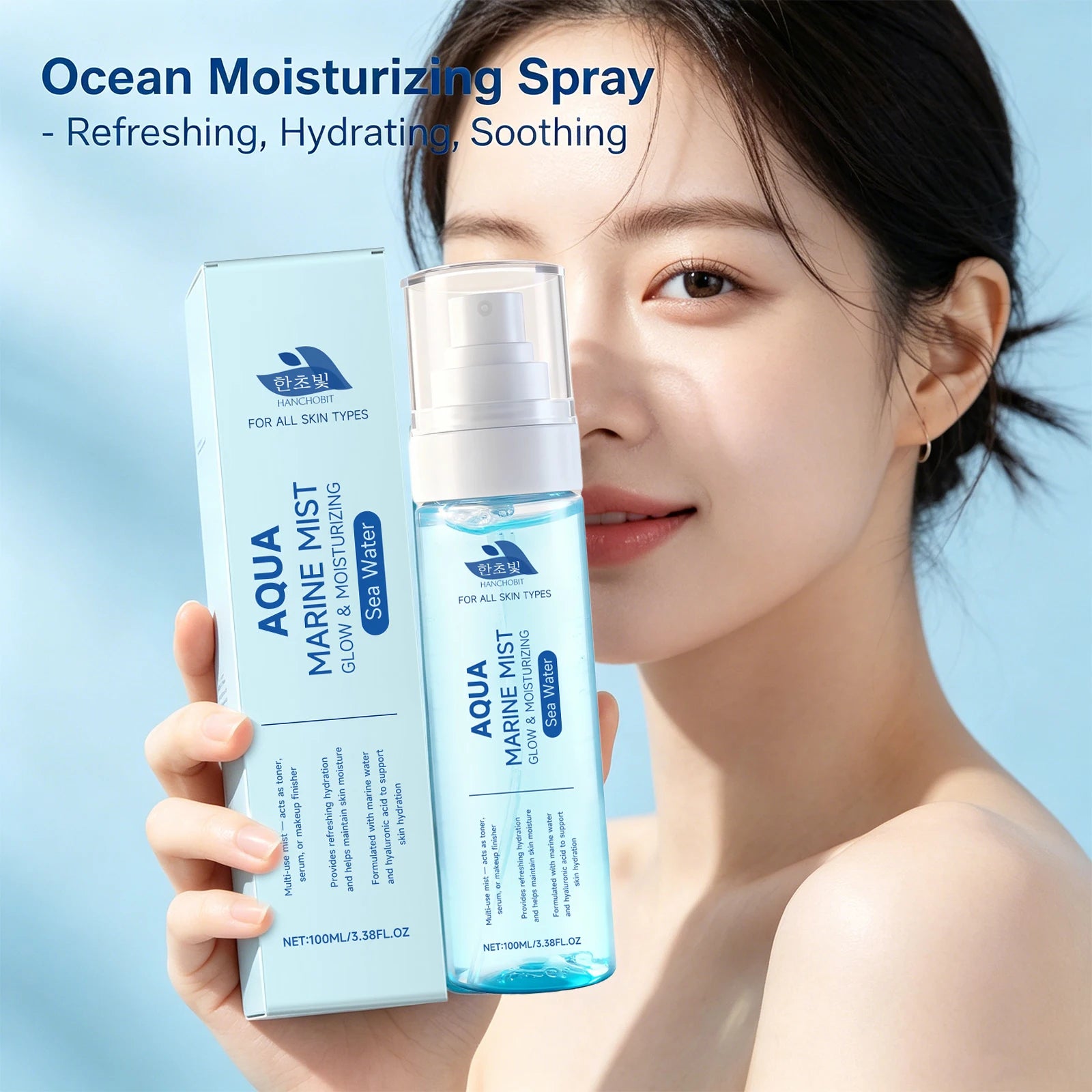 Sea Water and Hyaluronic Acid Hydrating Facial Mist for Glowing Skin - 4
