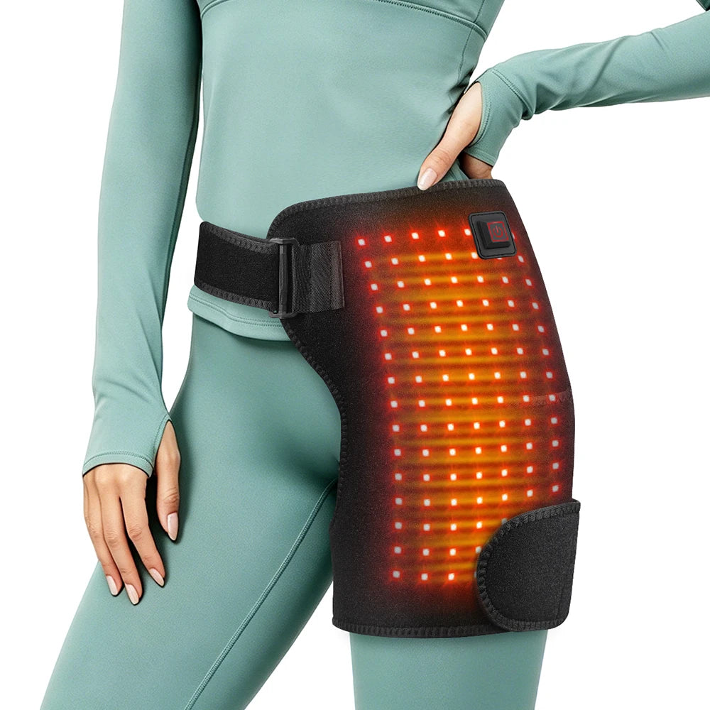 Red Light Therapy Hip and Thigh Heating Support Brace for Pain Relief - 7