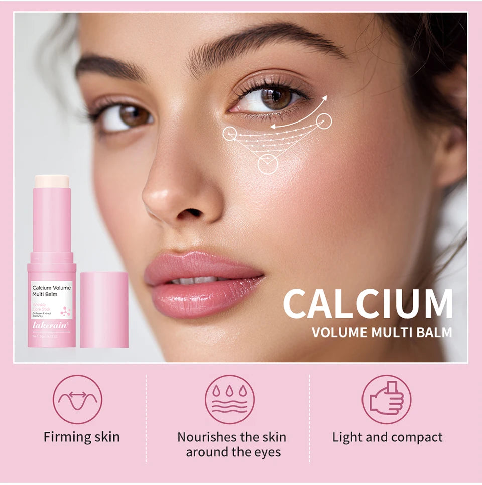 Anti-Wrinkle Calcium Eye Balm Stick for Hydration and Dark Circles