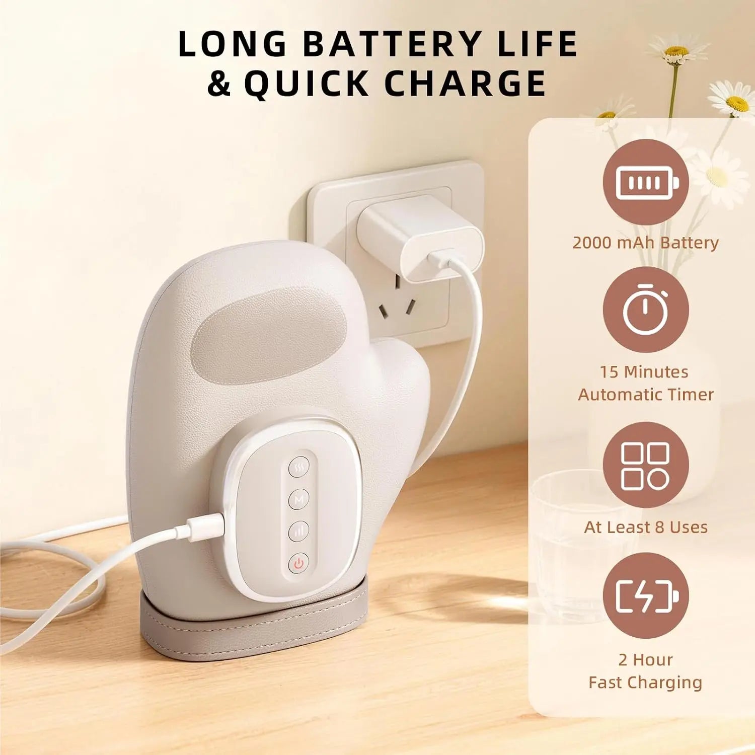 Rechargeable Heated Hand Massager with Air Compression for Pain Relief - 6