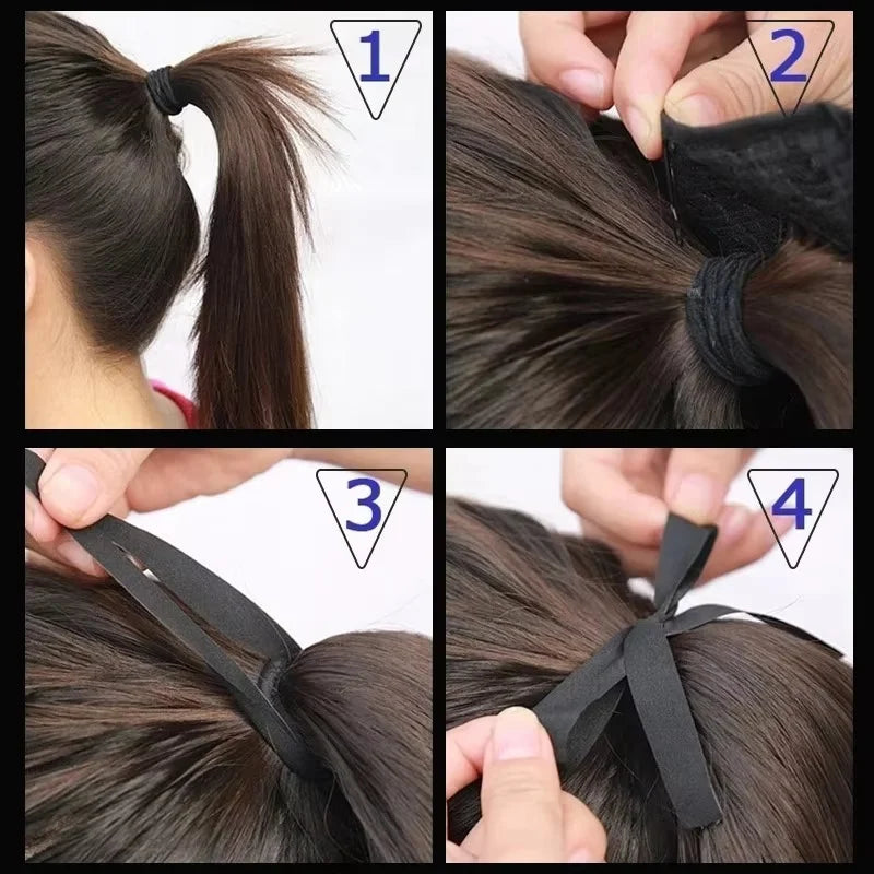 22-Inch Kinky Curly Drawstring Ponytail Hair Extension