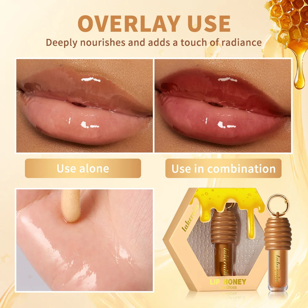 Honey and Chocolate Moisturizing Lip Gloss Set for Hydrated Lips - 3