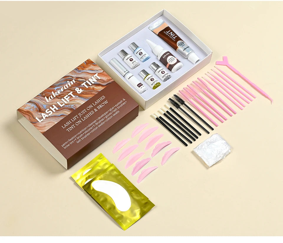 Professional Eyelash and Eyebrow Lift and Tint Kit for Home Salon Use - 17