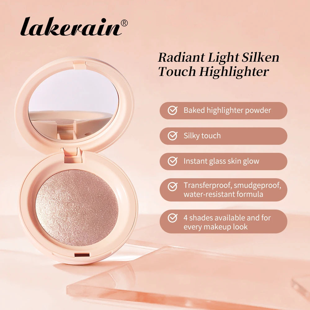 Silky Smooth Highlighter Powder for a Radiant Glass Skin Glow Finish - 2