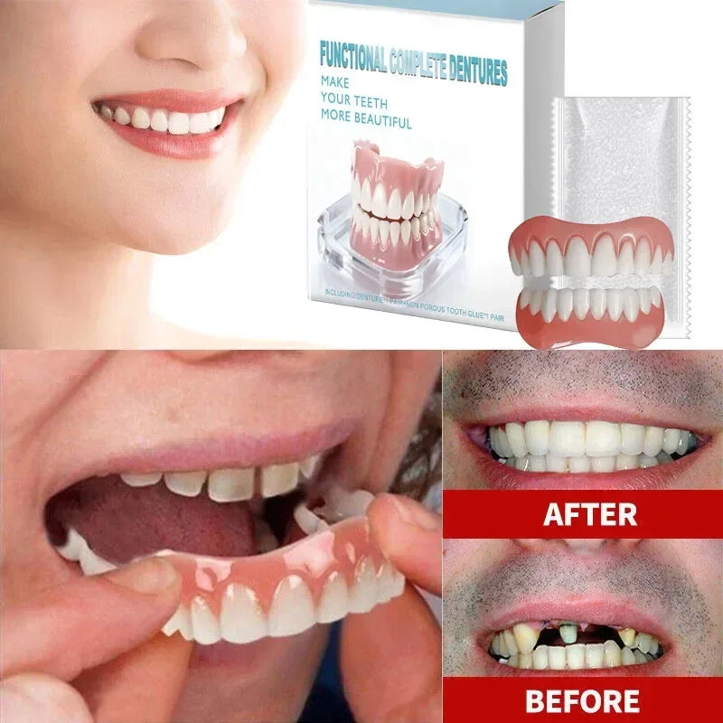 Instant Smile Cosmetic Dentures for Natural Looking Teeth and Confidence