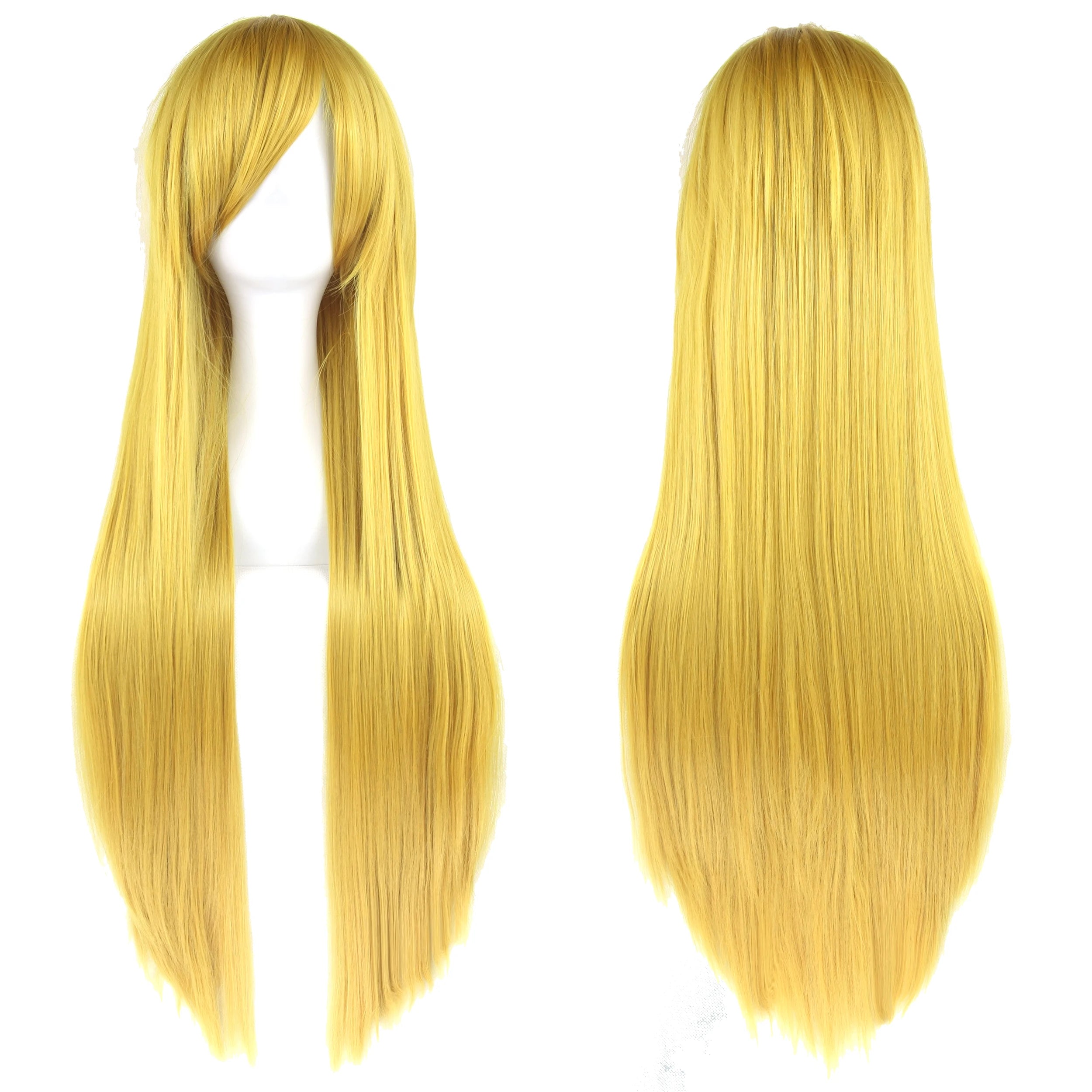 80cm Long Straight Synthetic Wig for Cosplay and Costume Parties - 45
