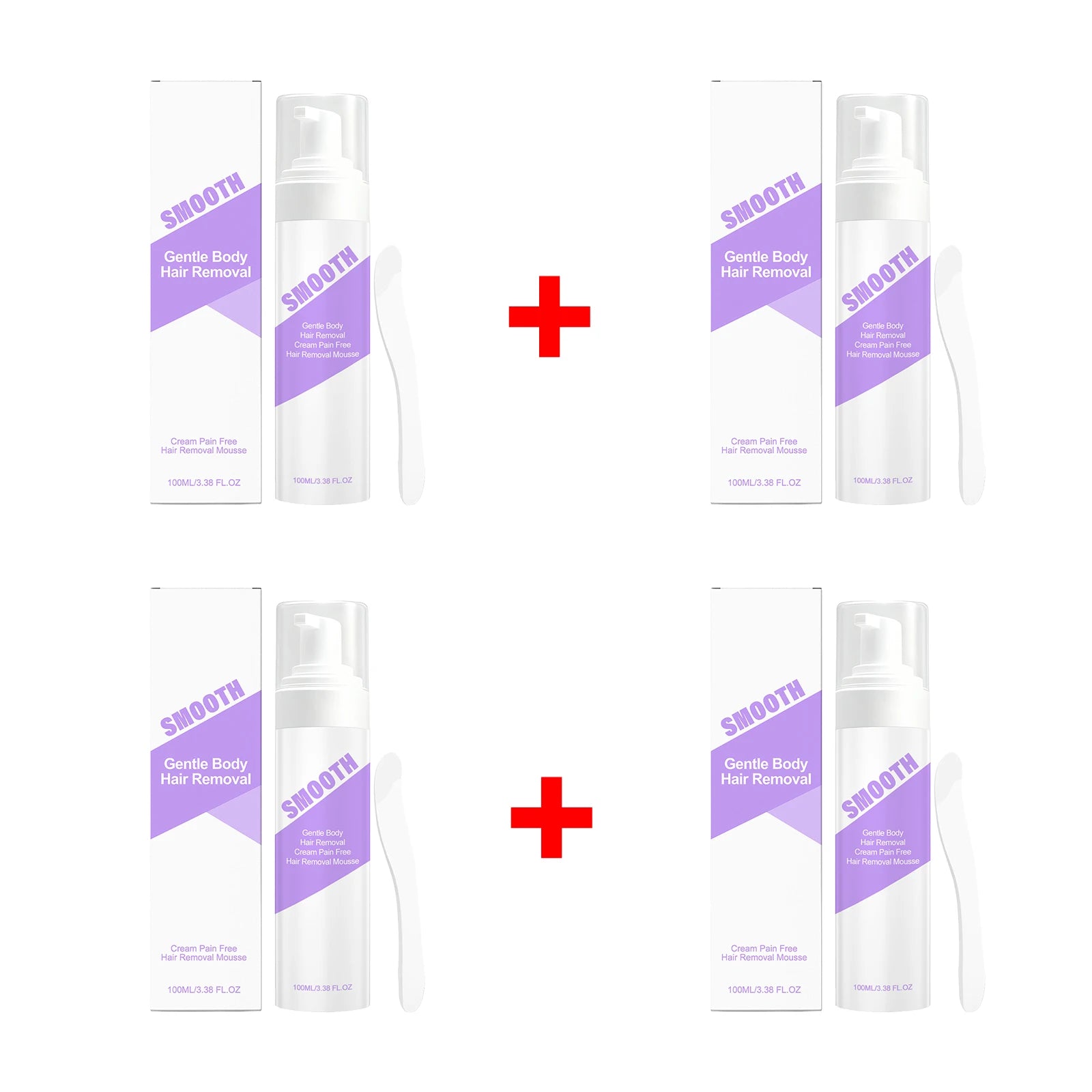 Painless Hair Removal Mousse Foam for Smooth Skin on Arms Legs and Body - 14