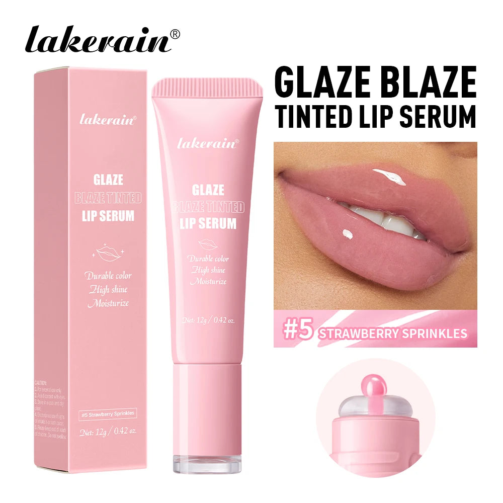Hydrating Tinted Lip Serum for High-Shine Plump and Nourished Lips - 18