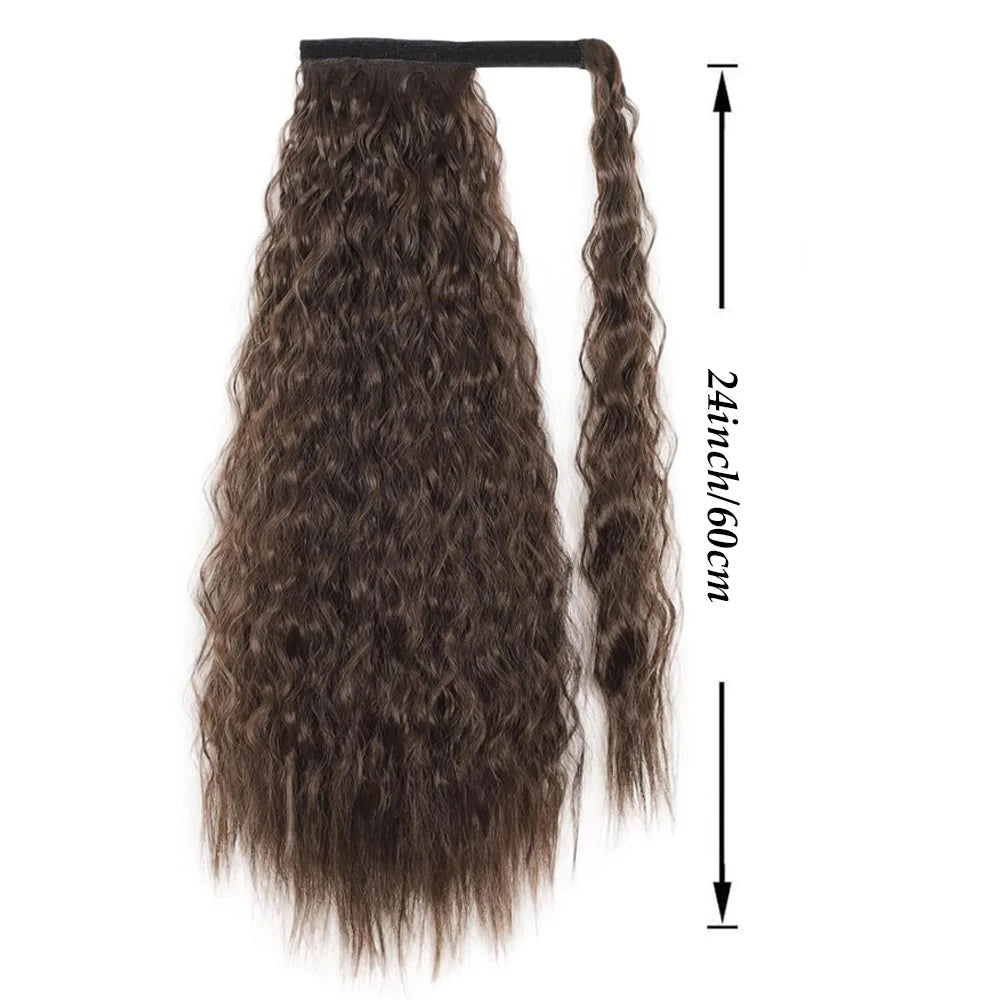Curly Drawstring Ponytail Hair Extension for Instant Volume and Length