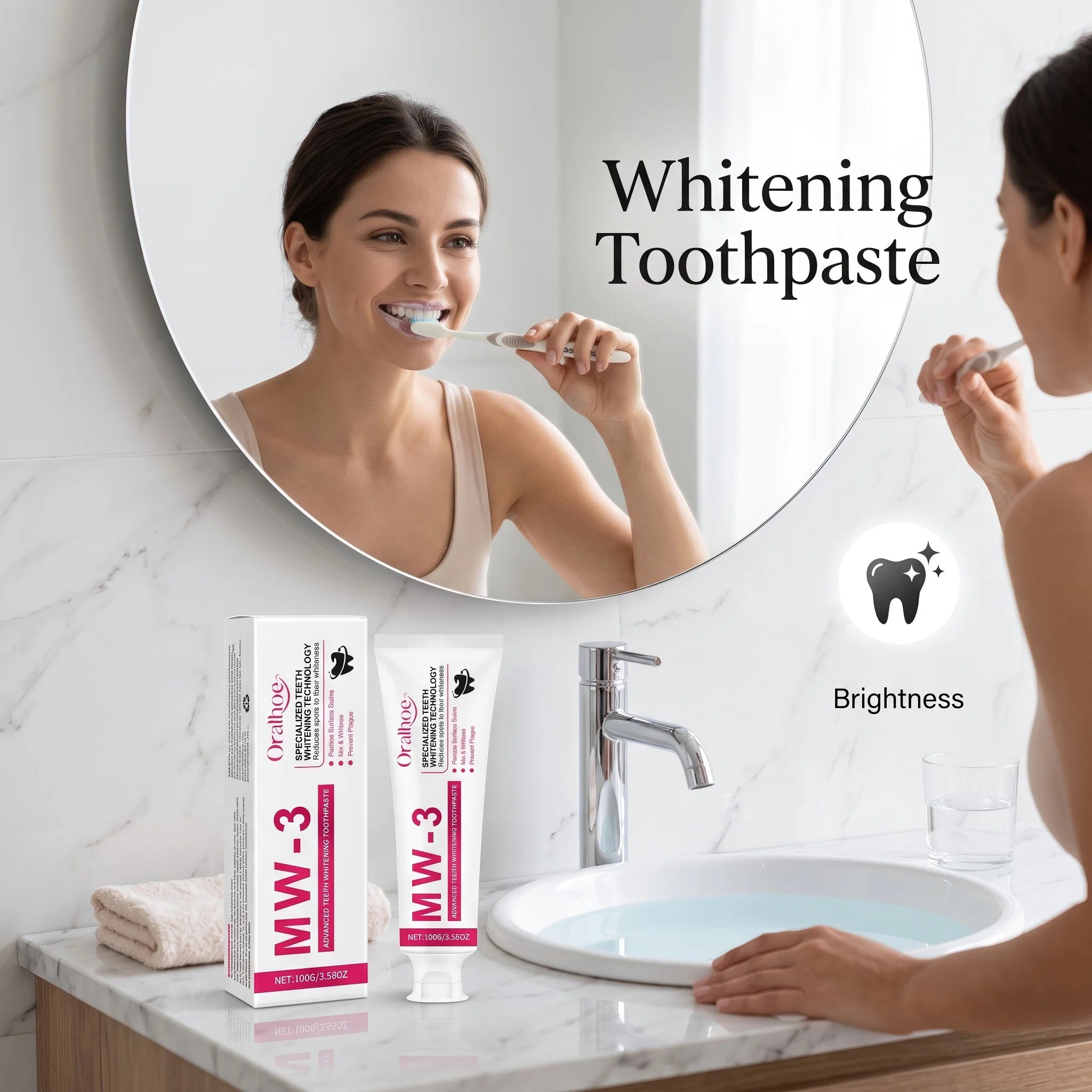 Professional Teeth Whitening Toothpaste for Stain Removal and Fresh Breath - 4