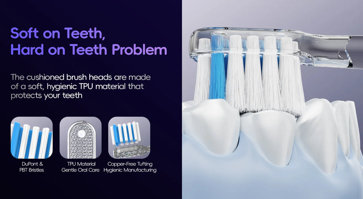 Portable Sonic Electric Toothbrush and Oral Water Flosser Hygiene Set