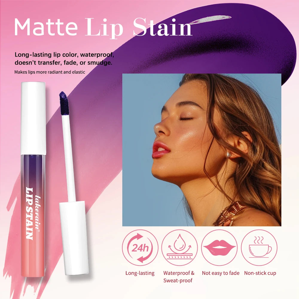 Long-Lasting Waterproof Peel-Off Lip Stain for All-Day Matte Color