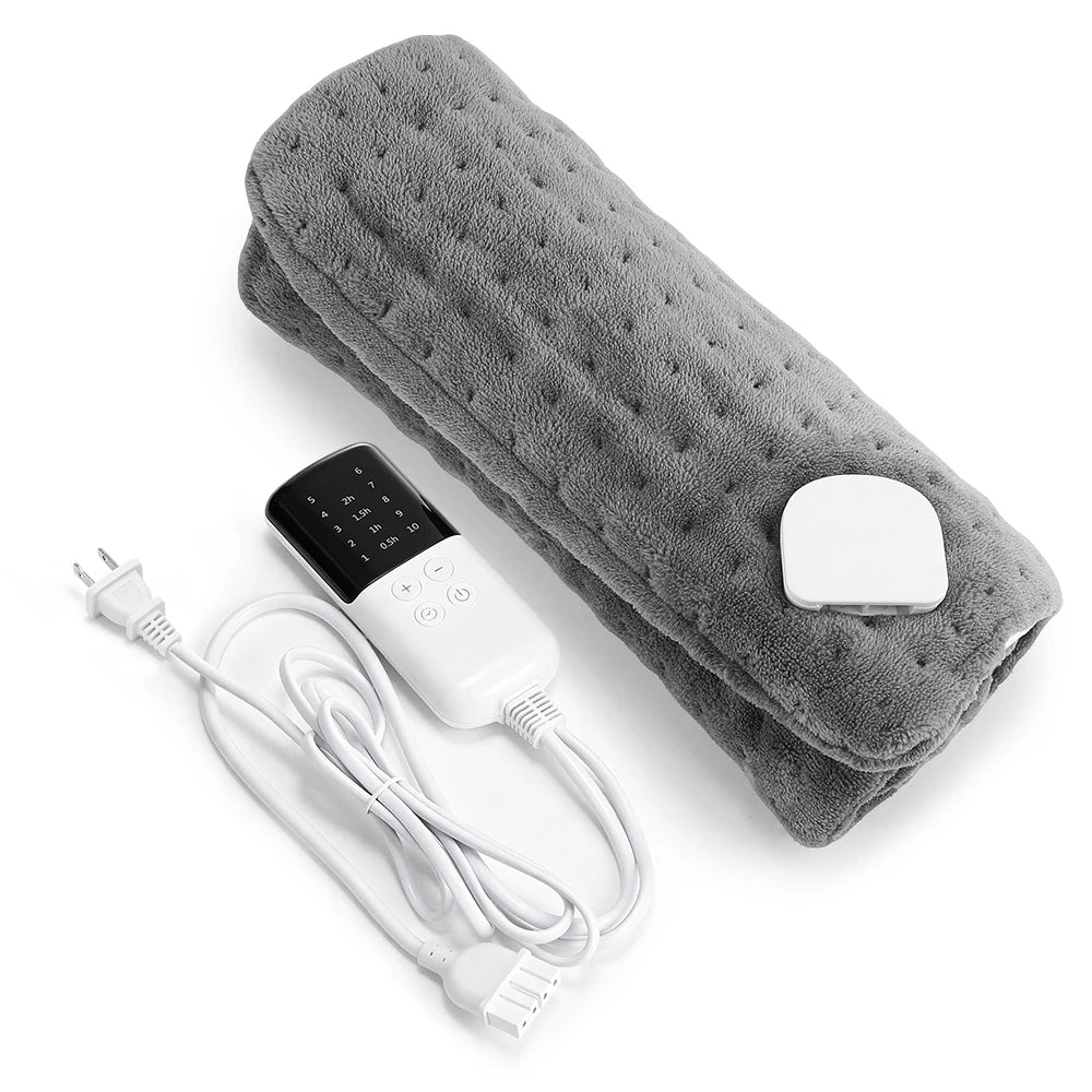 Electric Flannel Heating Pad for Back Pain and Muscle Relief