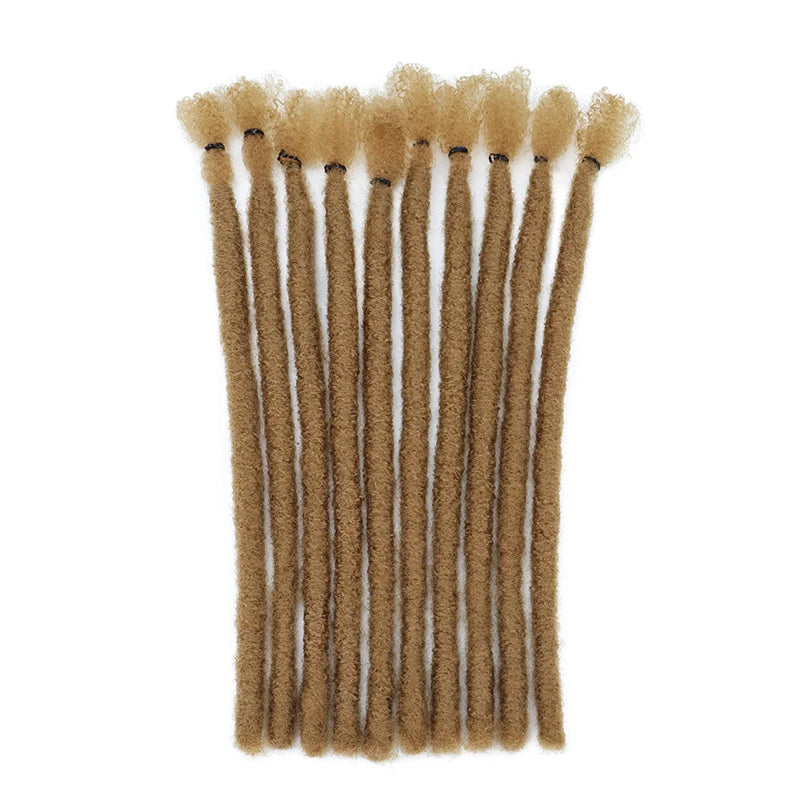 8-Inch Handmade Synthetic Dreadlock Extensions for Men and Women