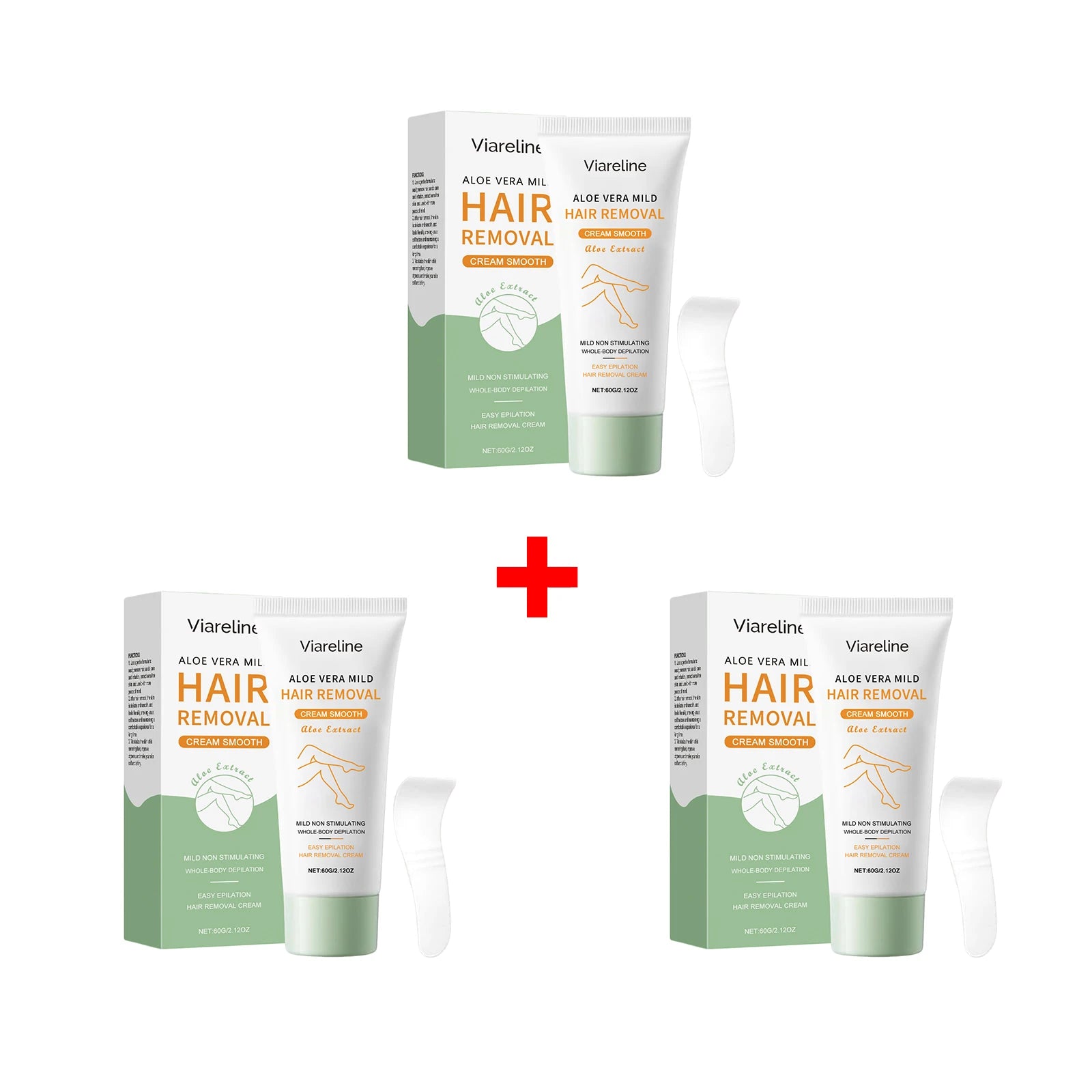 Aloe Vera Painless Hair Removal Cream for Smooth Whole Body Skin - 16