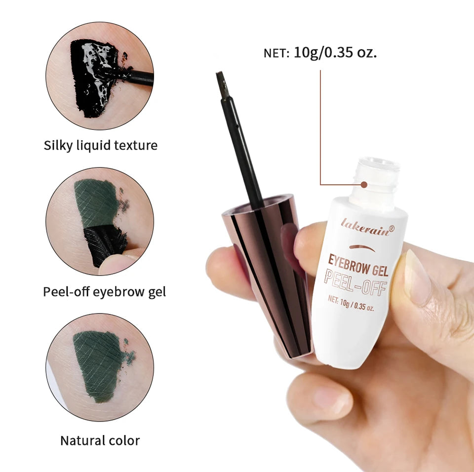 Waterproof Peel-Off Eyebrow Tint Gel for Long-Lasting Natural Brows