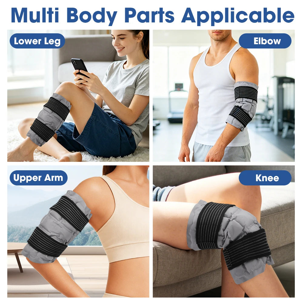 Reusable Hot and Cold Therapy Knee Wrap for Pain Relief and Recovery - 13