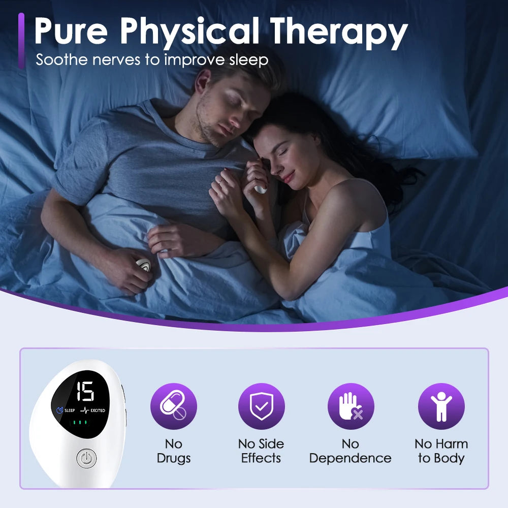 Microcurrent Handheld Sleep Aid Device for Insomnia and Anxiety Relief