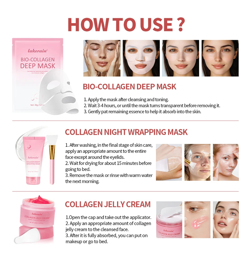 Collagen Skincare Set for Deep Hydration and Radiant Skin Repair - 15