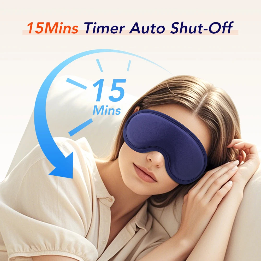 Heated 3D Eye Mask for Dry Eyes Relief and Stress Reduction - 10
