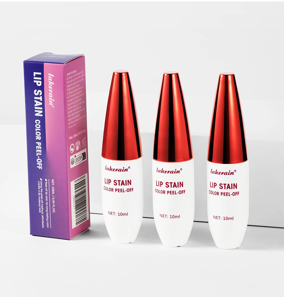Long-Lasting Waterproof Peel-Off Lip Stain Tint for All-Day Wear