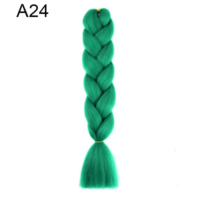 Colorful Synthetic Pre-Stretched Braiding Hair Extensions for Women