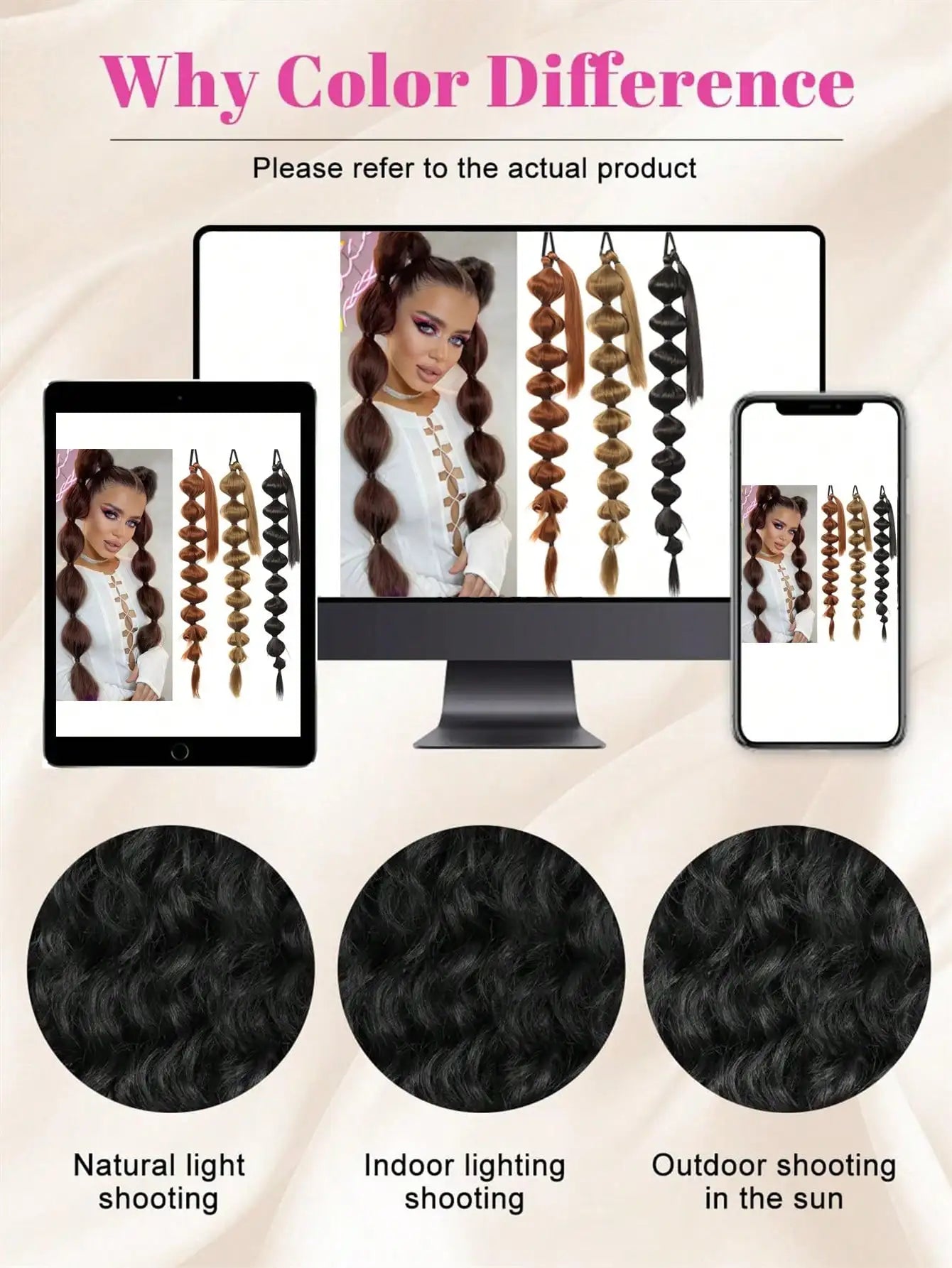 Synthetic Bubble Ponytail Hair Extension for Instant Volume - 10