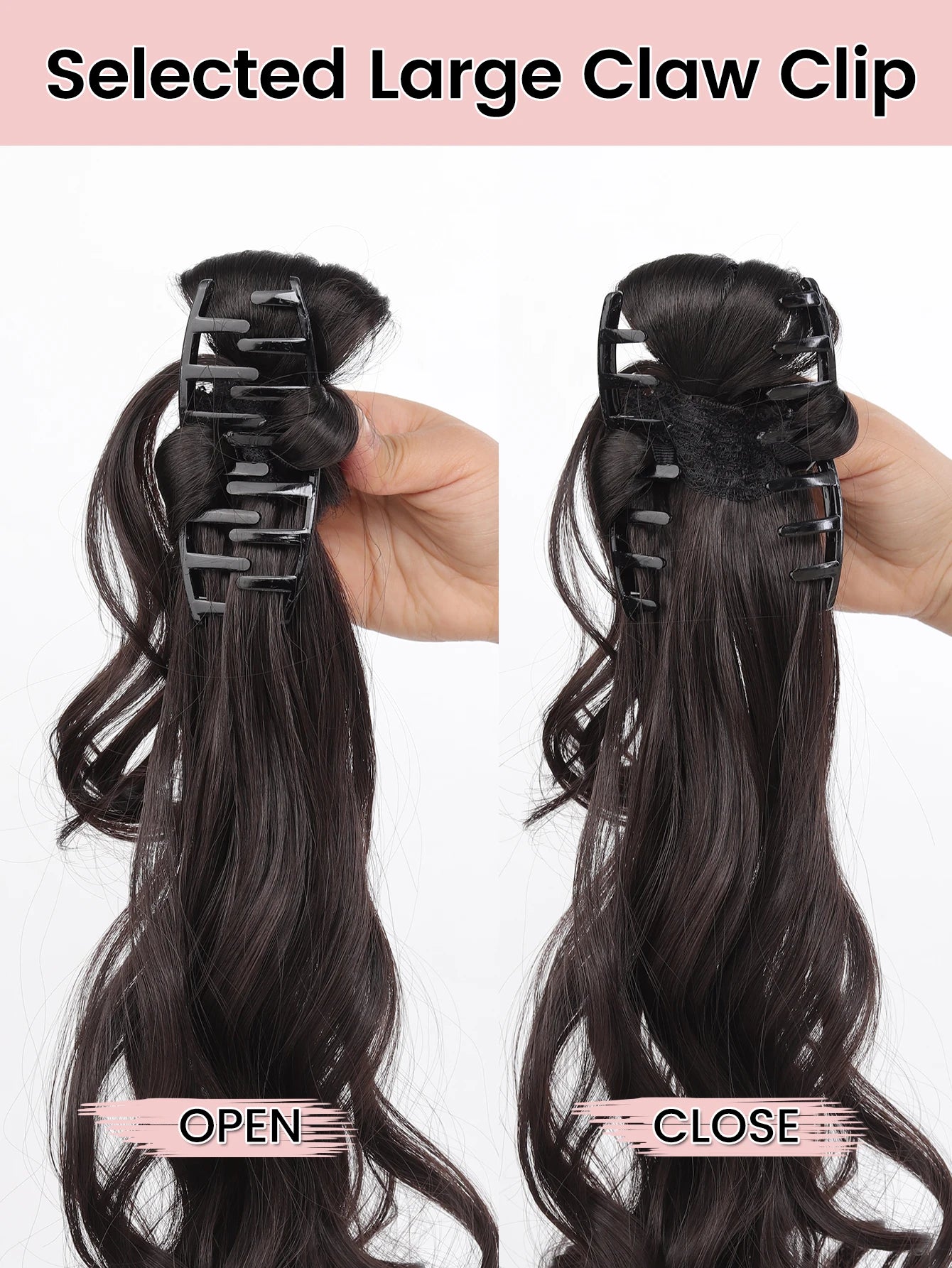 16-Inch Curly Claw Clip Ponytail Hair Extension - 6