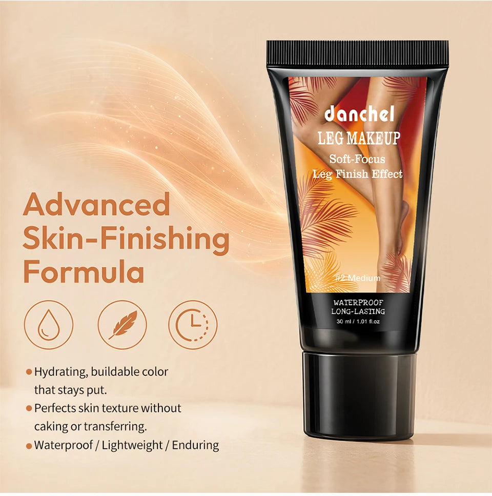 Waterproof Body Foundation for Concealing Scars and Tattoos on Legs