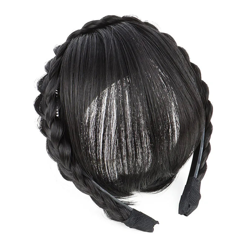 Seamless Synthetic Headband Hair Bangs for Instant Hair Styling - 7