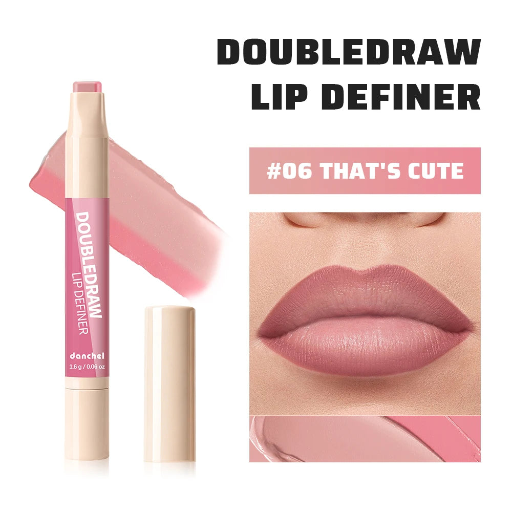 2-in-1 Dual Ended Matte Lip Contour Liner and Hydrating Gloss Pen - 22